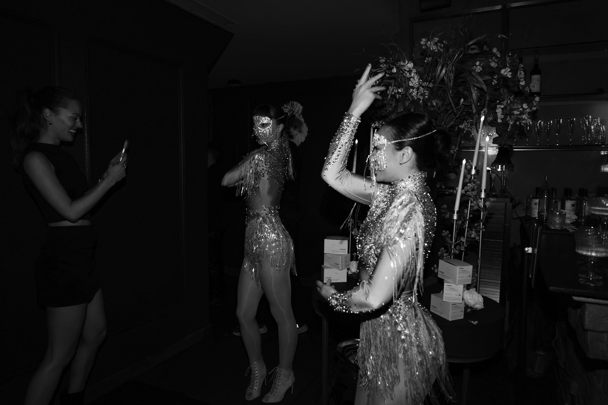 Live dancers performing at WHISPER